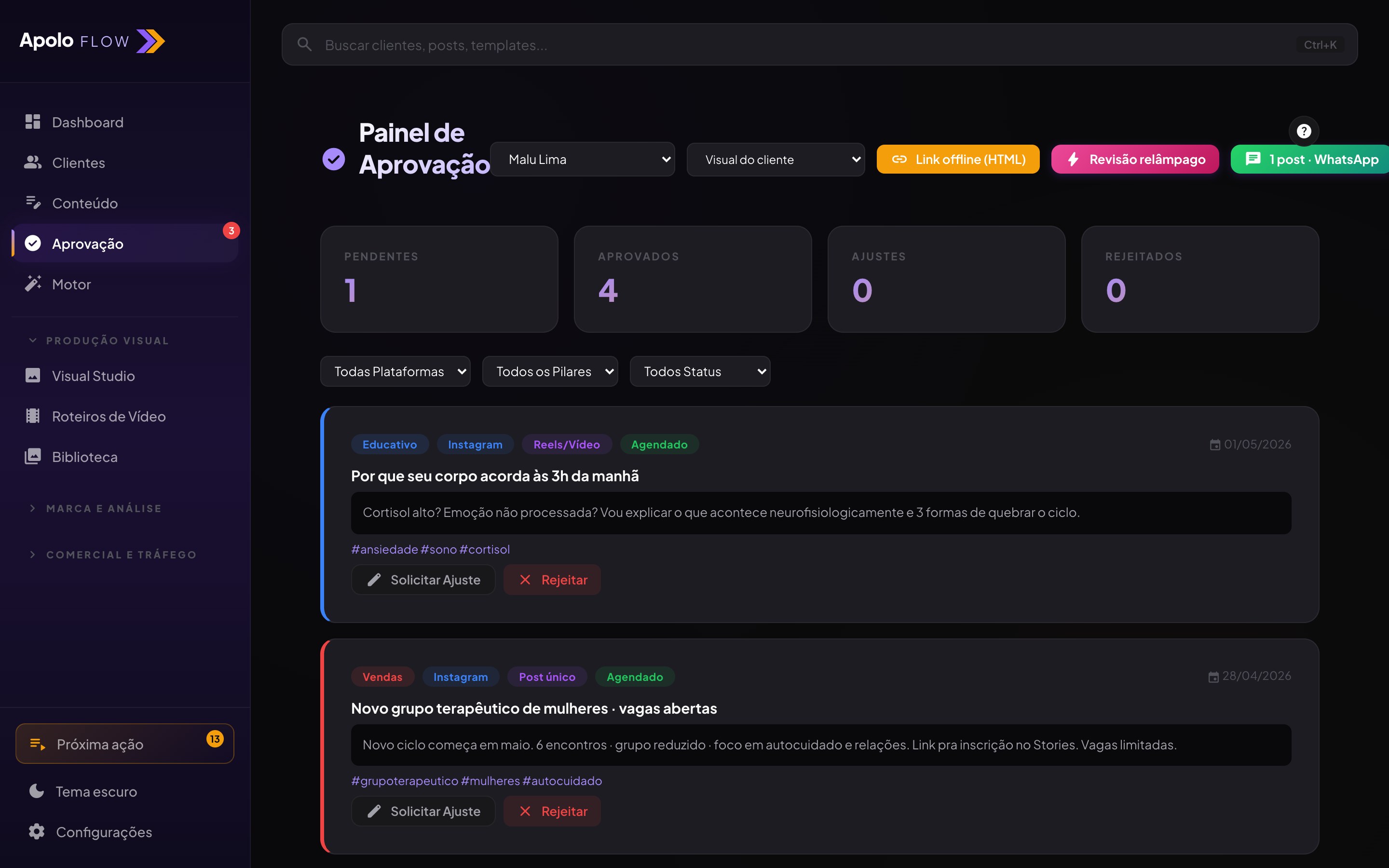 Aprovação relâmpago